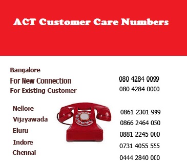 Act Broadband customer care number 3406 3